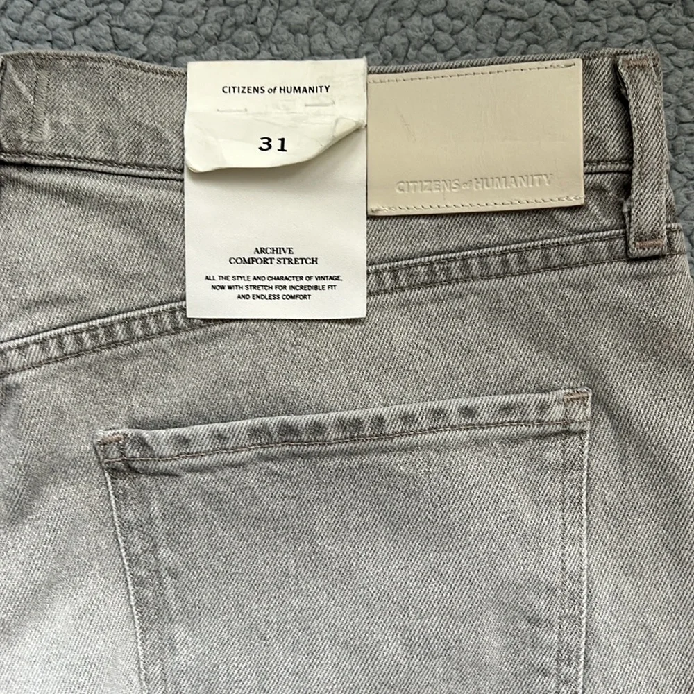 NWT Citizens of Humanity Isola Straight Crop Quartz Grey - Picture 9 of 9